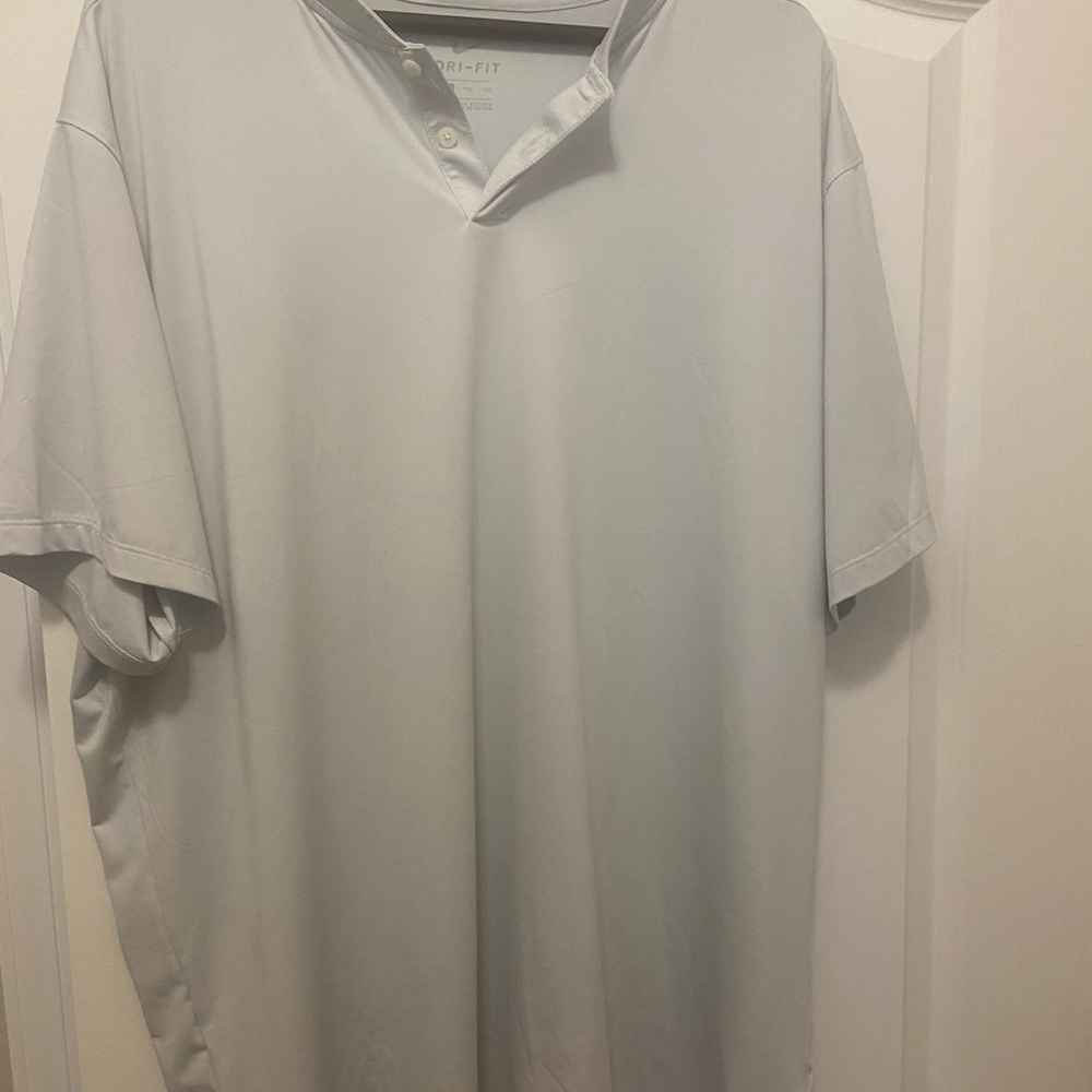 New Nike Golf grey/silver logo Drifit Polo XXL - Picture 4 of 4